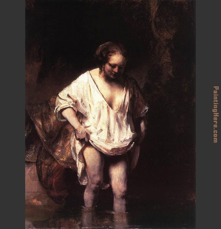 Rembrandt Hendrickje Bathing in a River